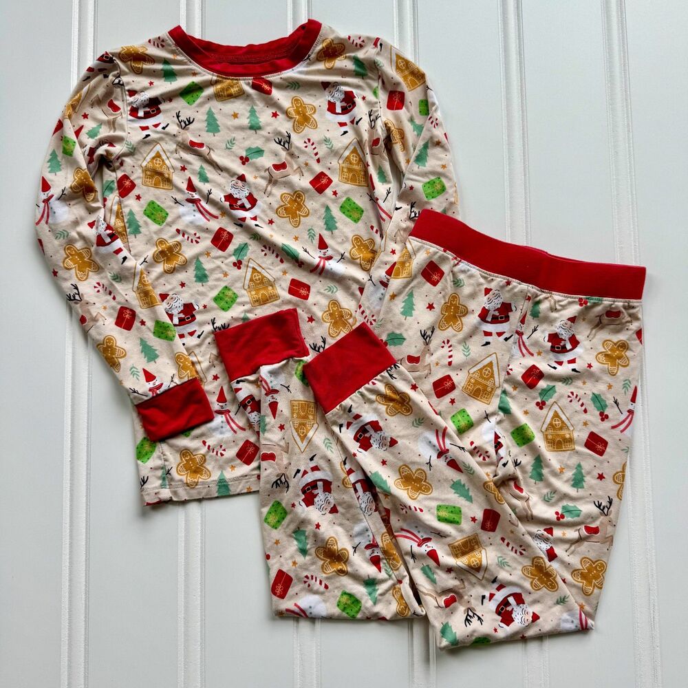 Kloudy Kids Santa Enchanted Christmas Toddler Bamboo Pajamas Set | 5/6Y